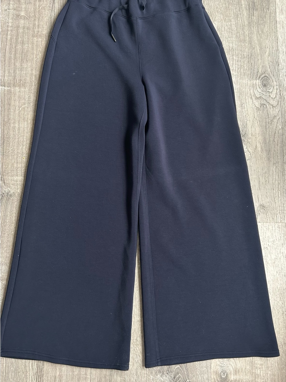 SPANX Navy Wide-Leg Drawstring Lounge Pants - Picture 2 of 7